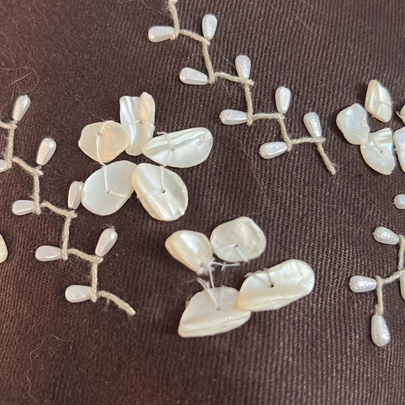 Lafayette 148 New York 100% Linen Skirt with Shell decor size 12 Petite - Picture 3 of 8